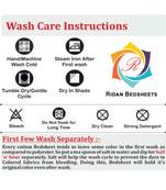 multicolor COTTON PRINTED KING SIZE DOUBLE BED SHEET WITH PILLOW COVER