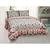 multicolor COTTON PRINTED KING SIZE DOUBLE BED SHEET WITH PILLOW COVER