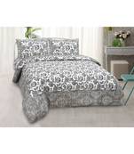 multicolor COTTON PRINTED KING SIZE DOUBLE BED SHEET WITH PILLOW COVER