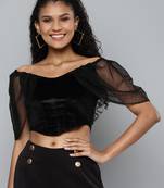 Black Velvet plain stitched   Dress