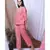 PEACH FLORAL PRINTED LOUNGEWEAR SET WITH HAIRBAND
