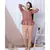 CORAL FLORAL PRINTED LOUNGEWEAR SET WITH HAIRBAND