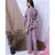 LILAC SOLID LOUNGEWEAR SET WITH HAIRBAND