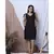 BLACK SOLID LOUNGEWEAR WITH HAIRBAND