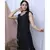 BLACK SOLID LOUNGEWEAR WITH HAIRBAND