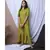 LIME GREEN SOLID LOUNGEWEAR SET WITH HAIRBAND