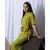 LIME GREEN SOLID LOUNGEWEAR SET WITH HAIRBAND