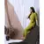 LIME GREEN SOLID LOUNGEWEAR SET WITH HAIRBAND