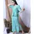 GREEN STRIPE PRINTED LOUNGEWEAR SET WITH HAIRBAND