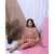 PINK STRIPE PRINTED LOUNGEWEAR SET WITH HAIRBAND