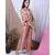 PINK STRIPE PRINTED LOUNGEWEAR SET WITH HAIRBAND