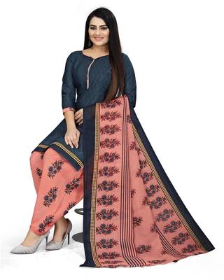 Blue printed cotton salwar 3