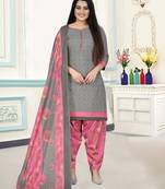 Rajnandini Grey printed cotton salwar