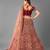 Maroon embroidered velvet semi stitched lehenga