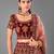 Maroon embroidered velvet semi stitched lehenga