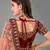 Maroon embroidered velvet semi stitched lehenga