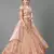 Peach embroidered georgette semi stitched lehenga