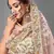 White embroidered georgette semi stitched lehenga
