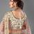 White Thread embroidered georgette Semi Stitched Lehenga