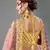 Yellow embroidered georgette semi stitched lehenga