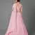 Pink embroidered georgette semi stitched lehenga
