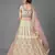White embroidered georgette semi stitched lehenga