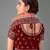 Maroon embroidered velvet semi stitched lehenga