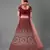 Maroon embroidered velvet semi stitched lehenga