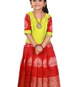 Shivangi Cap Lilly Pattu Pavadai | Lehenga !!! 