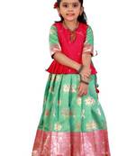 Shivangi Peacock Patola Pavadai Set !!!