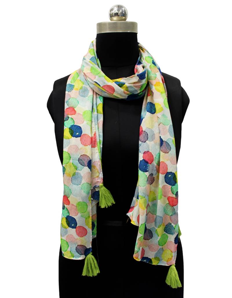 Multicolor Viscose   scarf