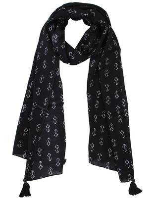 Black Viscose   scarf 1