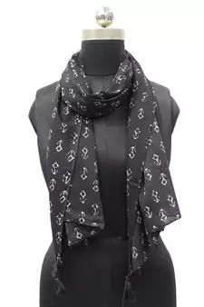 Black Viscose   scarf