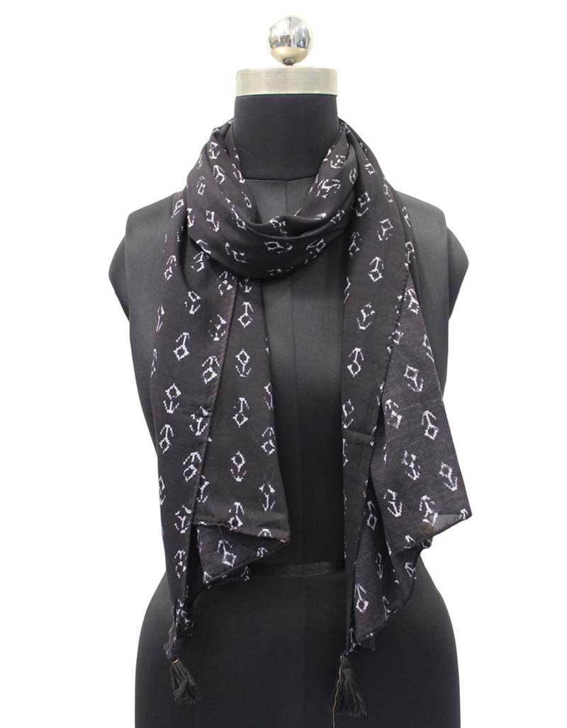 Black Viscose   scarf