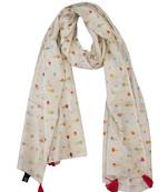 White Viscose   scarf