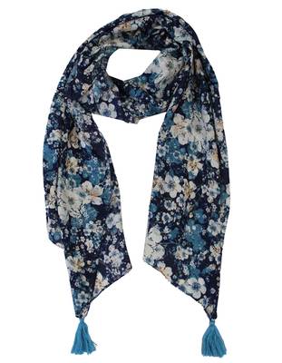 Blue Viscose   scarf 1
