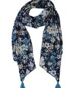 Blue Viscose   scarf