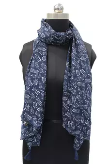 Blue Viscose   scarf