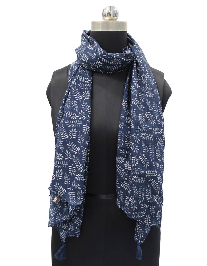 Blue Viscose   scarf