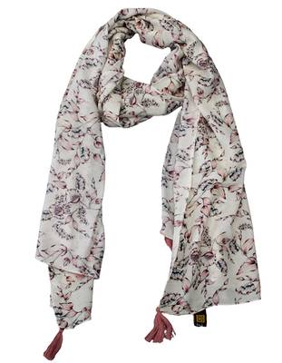 White Viscose   scarf 1