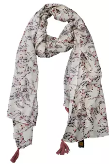 White Viscose   scarf