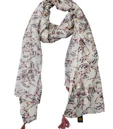 White Viscose   scarf