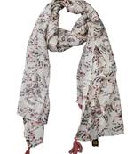 White Viscose   scarf