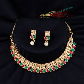 Gold Plated Traditional Choker Set 1