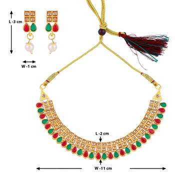 Gold Plated Traditional Choker Set 3