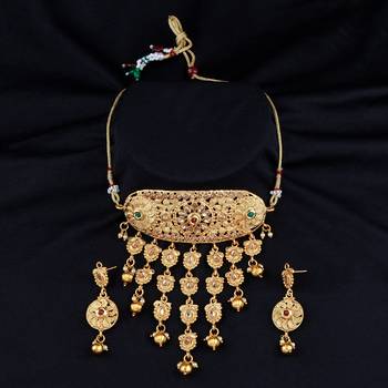 Gold Plated Enthic Choker Set 1