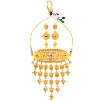 Gold Plated Enthic Choker Set 5