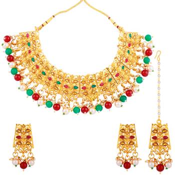 Elegant Gold Plated Enthic Choker Set 2