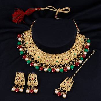 Exclusive Gold Plated Traditional  Choker Set 1