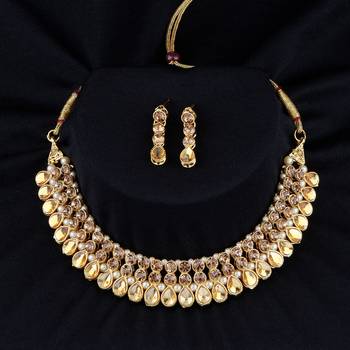 Amazing Stylish Look Gold Plated Choker Set For Women And 1
